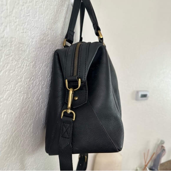 Madewell The Glasgow Satchel Black Leather Bag - Picture 6 of 16
